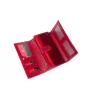 skórzany portfel damski Pierre Cardin czerwony lakierowany / women’s glossy red leather wallet Pierre Cardin